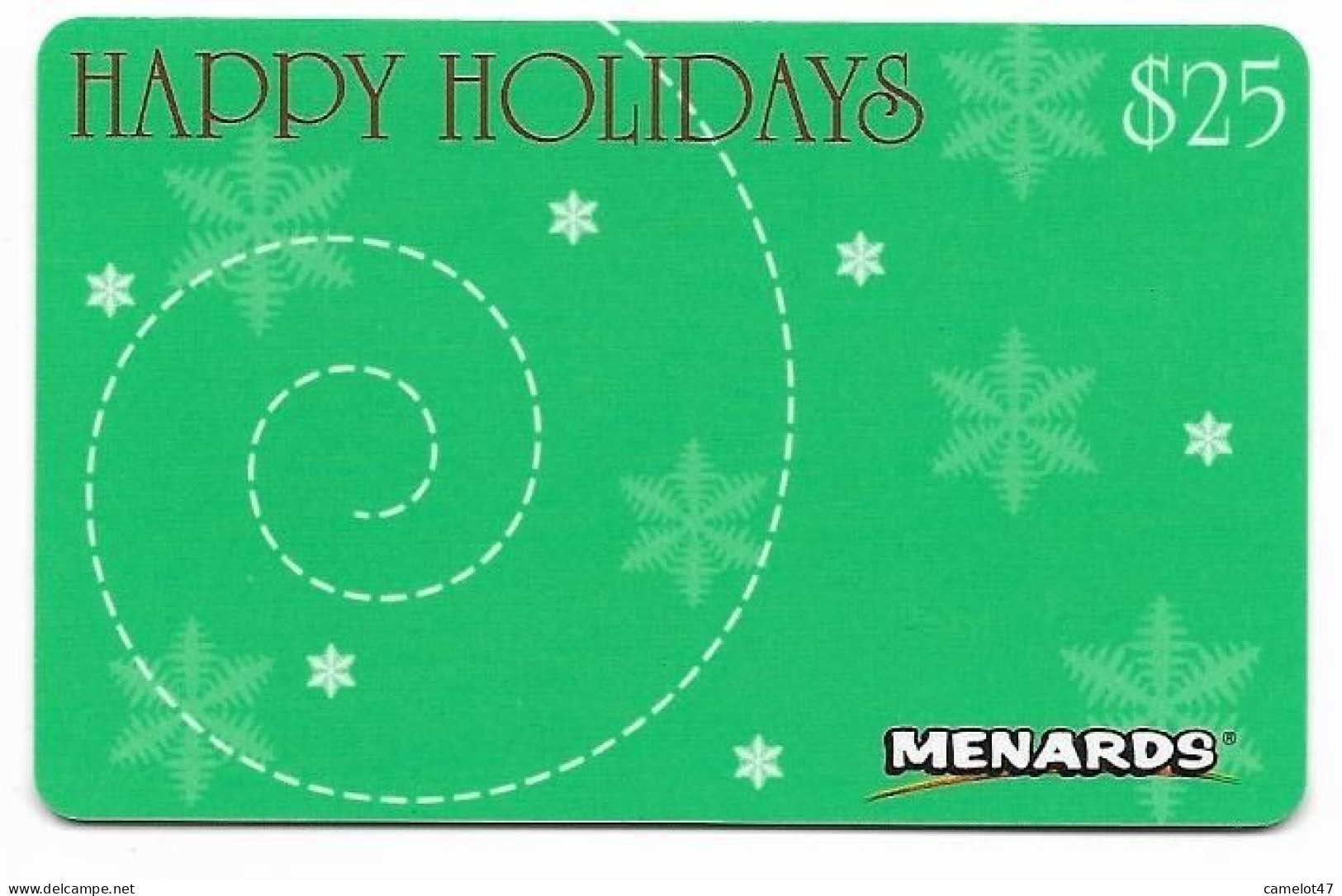 Menards  U.S.A., Carte Cadeau Pour Collection, Sans Valeur, # Menards-2 - Gift And Loyalty Cards