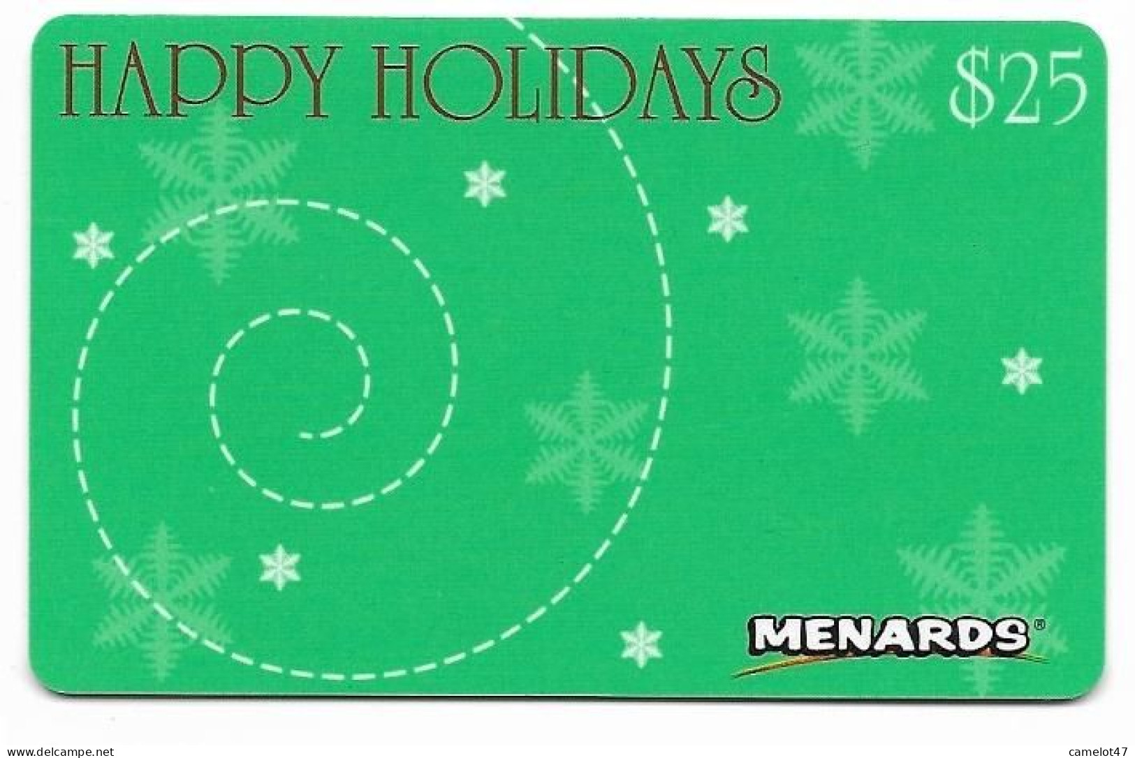 Menards  U.S.A., Carte Cadeau Pour Collection, Sans Valeur, # Menards-2 - Treuekarten