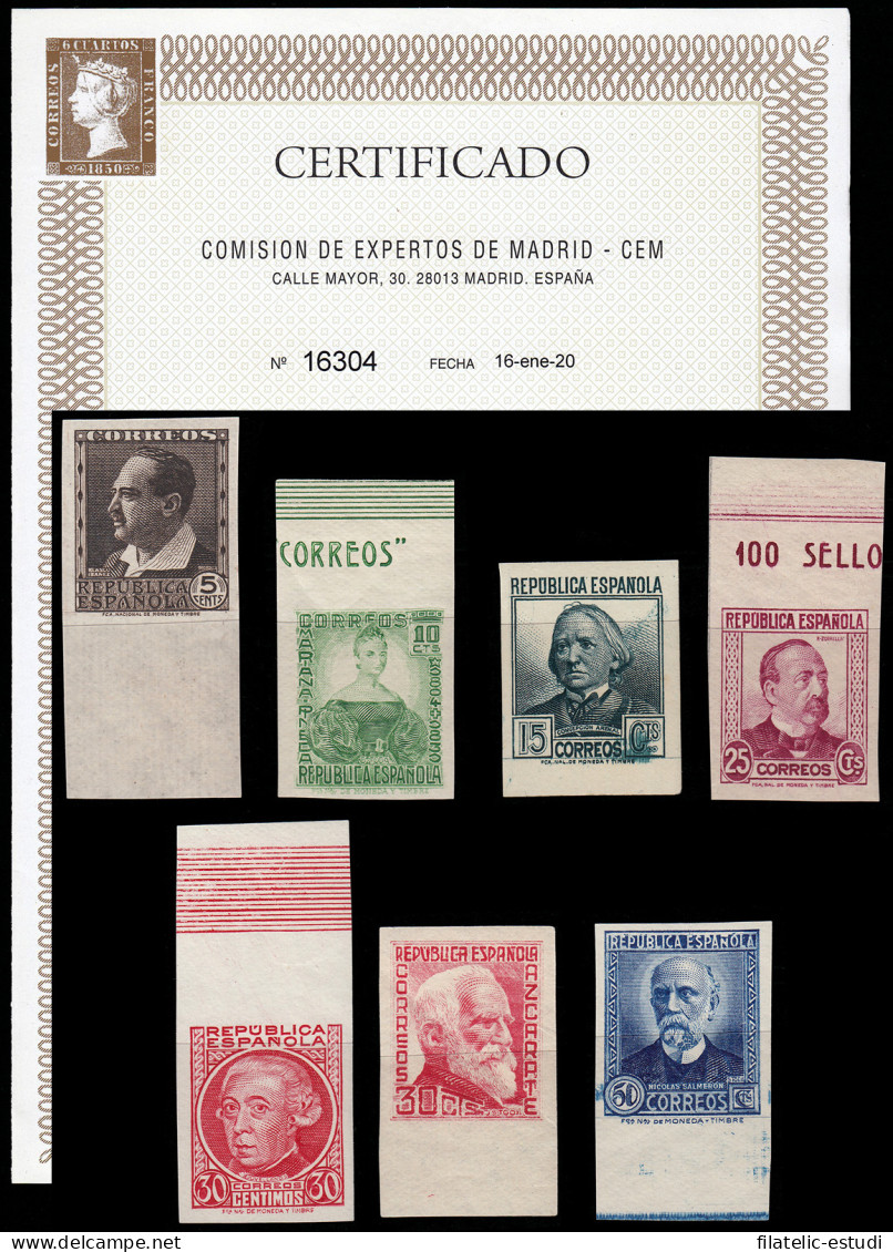 España Spain  681/88s 1934 Sin Dentar Personajes MNH - Otros & Sin Clasificación