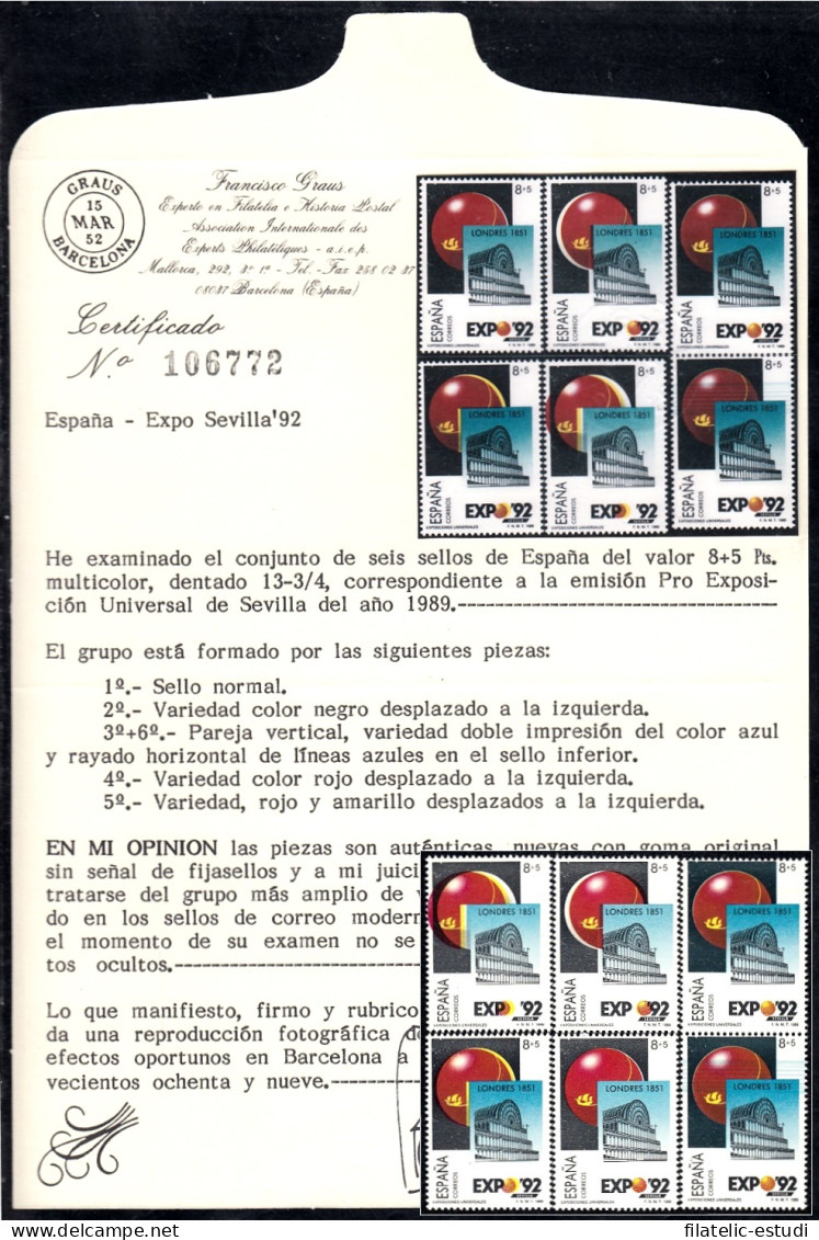 España Spain Variedad 2990 Lote 1989 Expo 92 - Other & Unclassified