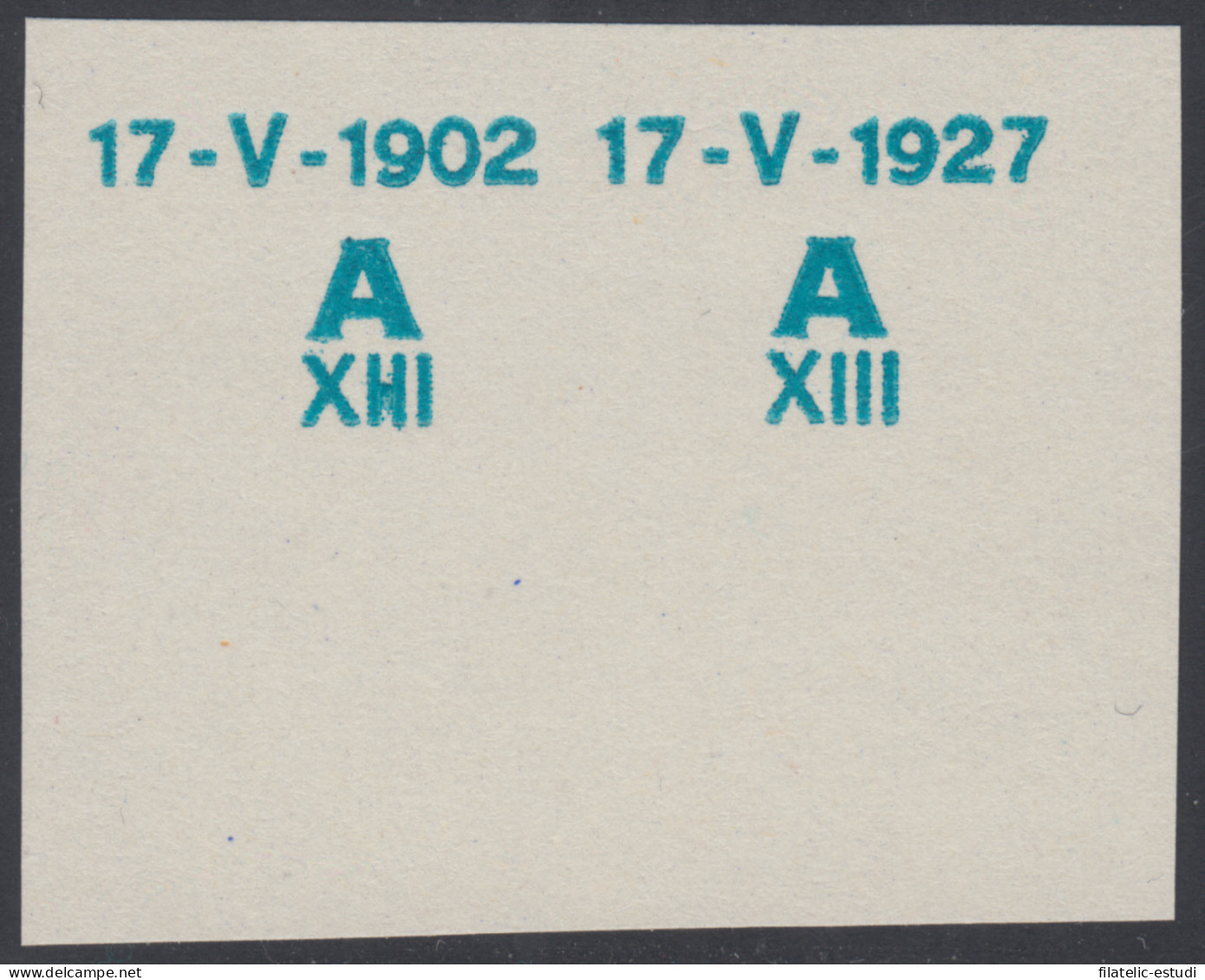 España Spain Variedad 367 (363/72) 1927 Improntas Constitución Alfonso XIII - Other & Unclassified