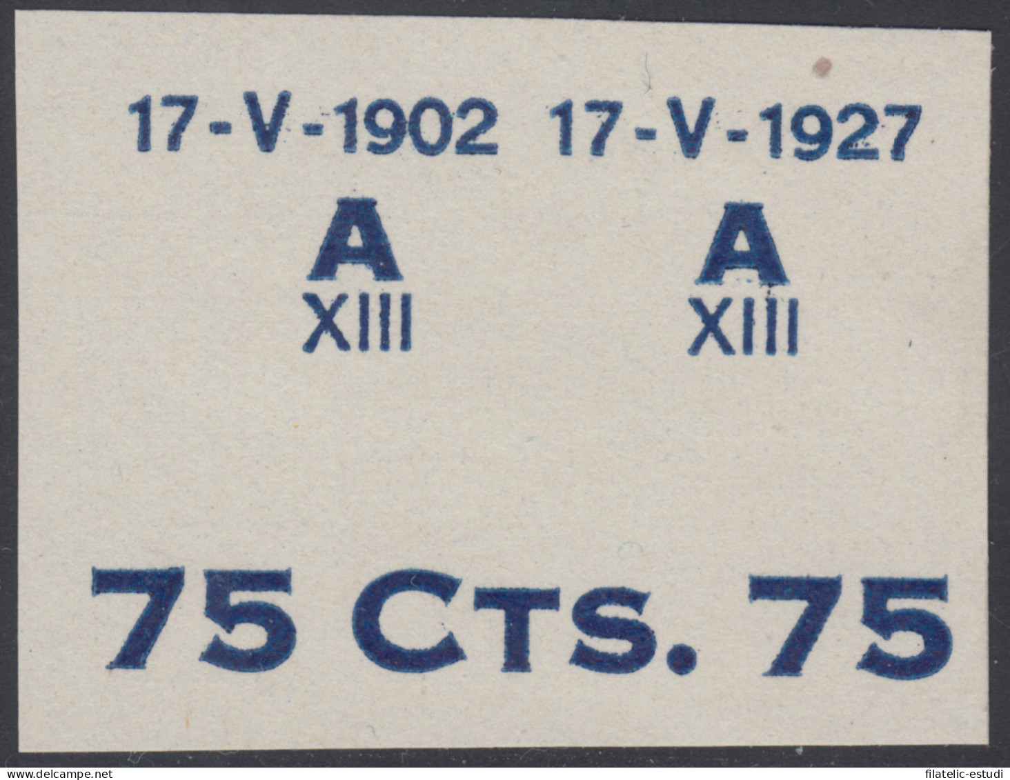 España Spain Variedad 390 (388/91) 1927 Improntas Alfonso XIII - Autres & Non Classés