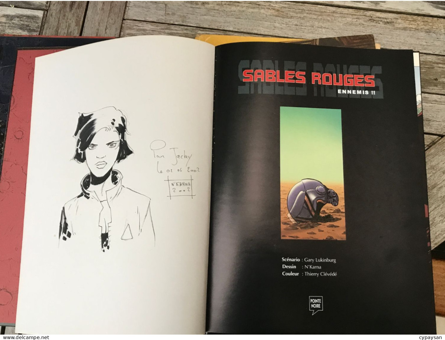 Sables Rouges 1 Ennemis !! EO DEDICACE BE Pointe Noire 05/2002 Lukinburg N'Karna (BI3) - Dediche