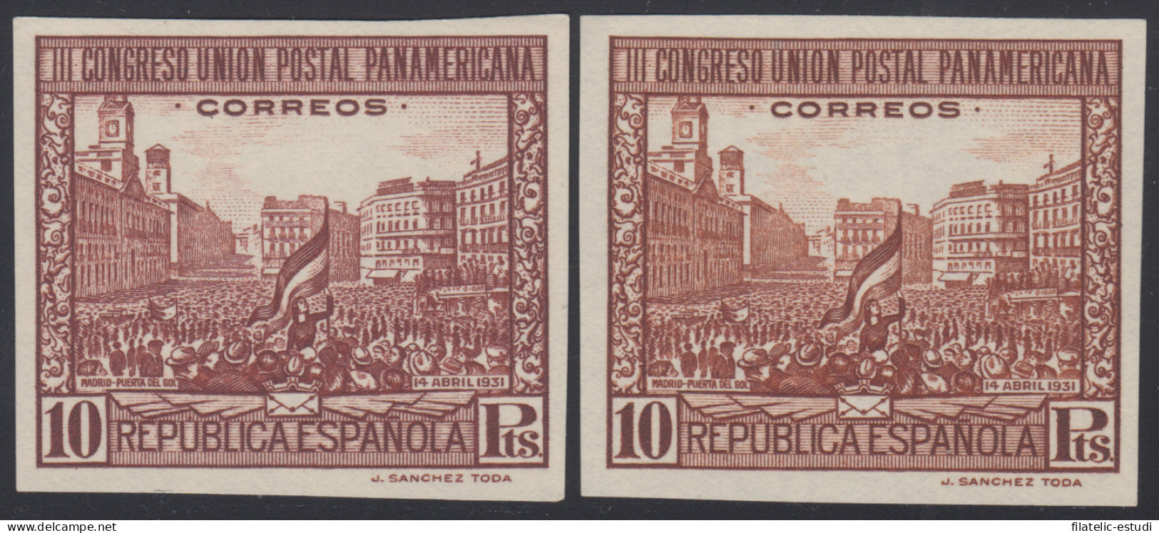 España Spain Variedad 613s/613ccs 1931 SD Y Cambio De Color 170€ - Autres & Non Classés