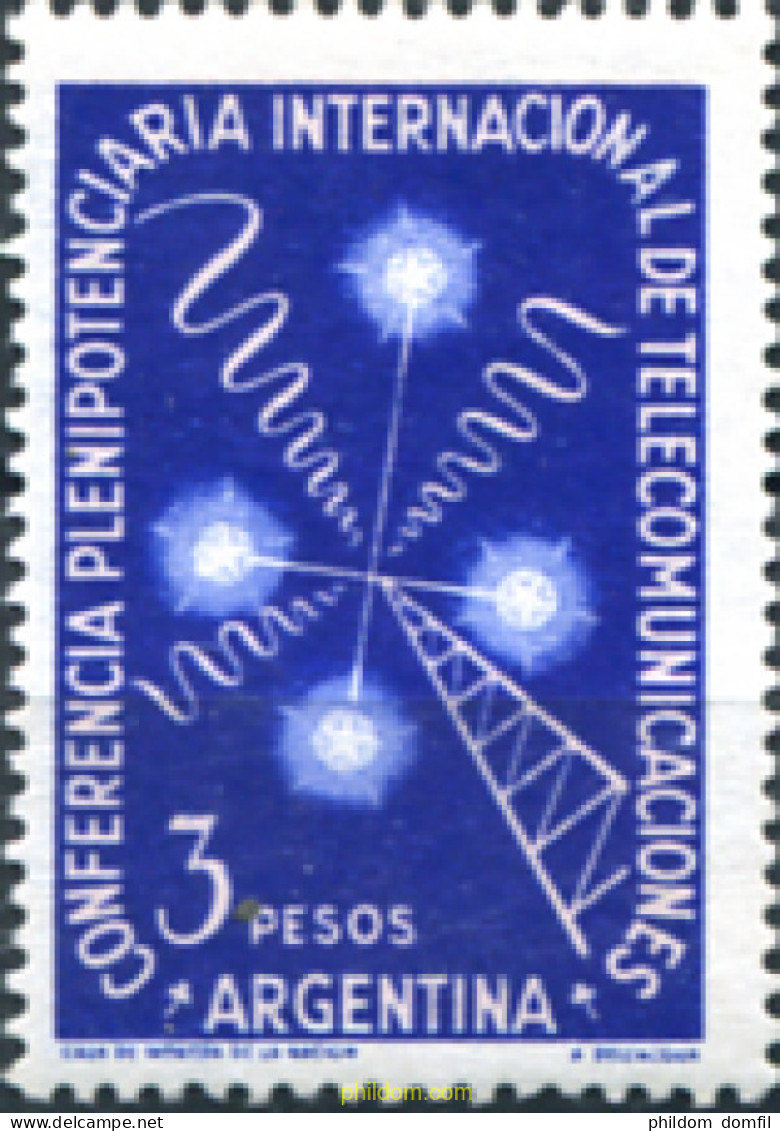 725690 HINGED ARGENTINA 1954 CONFERENCIA PLENIPOTENCIARIA INTERNACIONAL DE TELECOMUNICACIONES - Unused Stamps