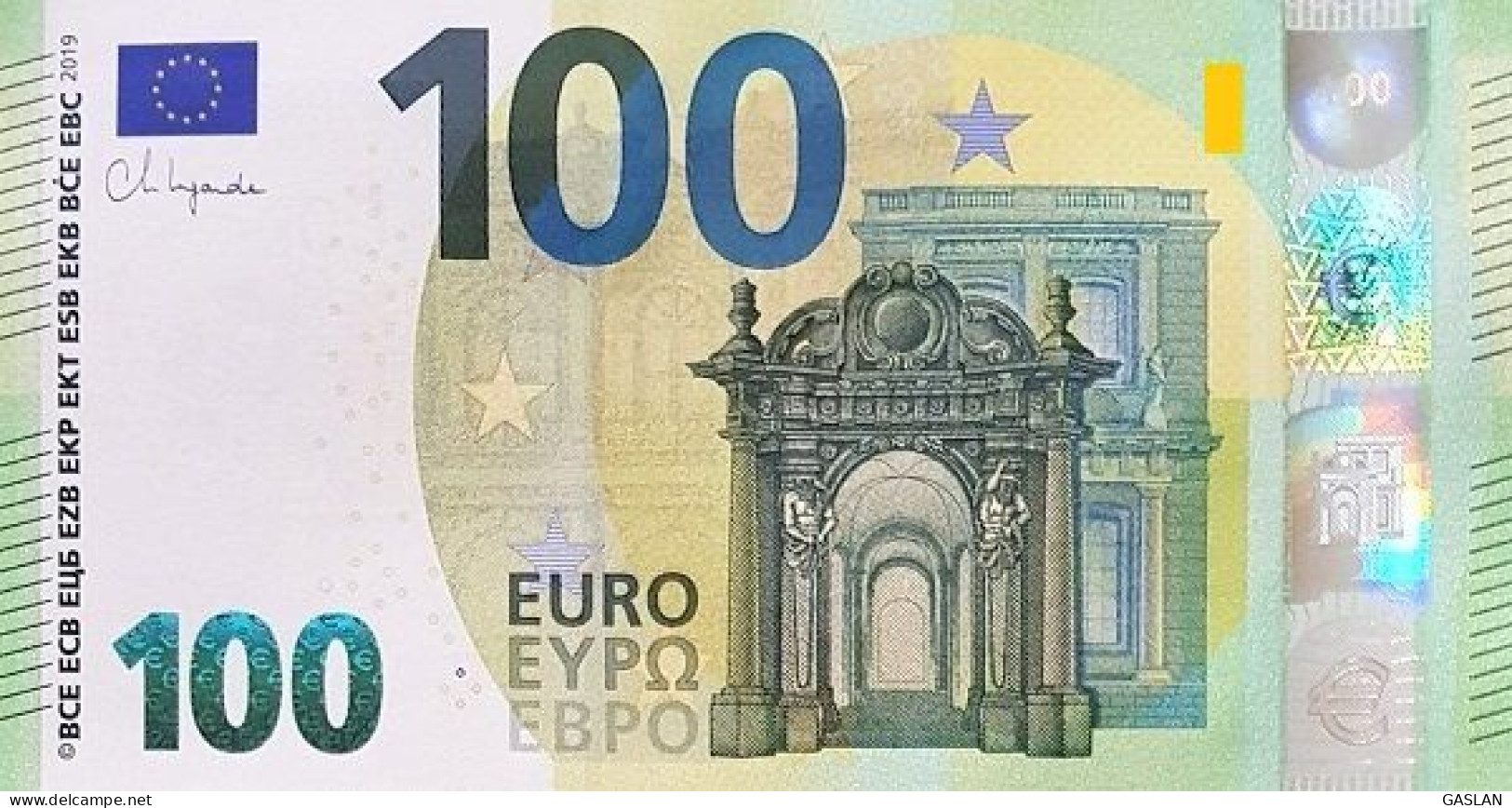 GERMANY 100 WA W001 W002 W003 W004 UNC LAGARDE ONLY ONE - 100 Euro