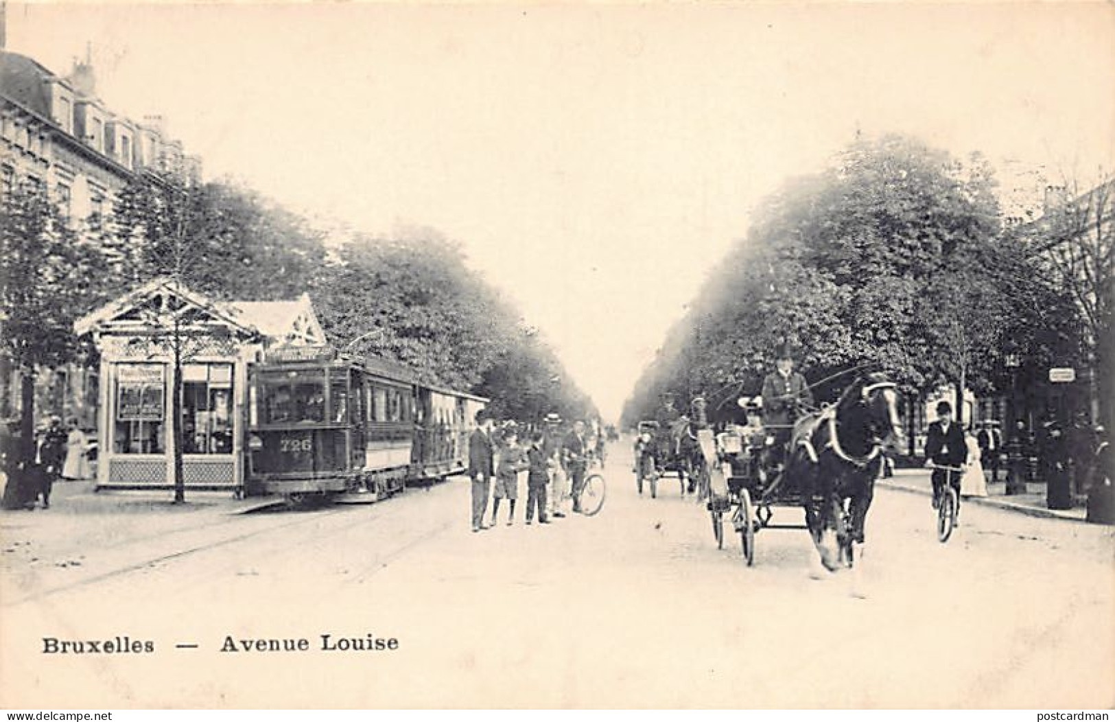 Belgique - BRUXELLES - Tramway Tram 726 Avenue Louise - Trasporto Pubblico Stradale