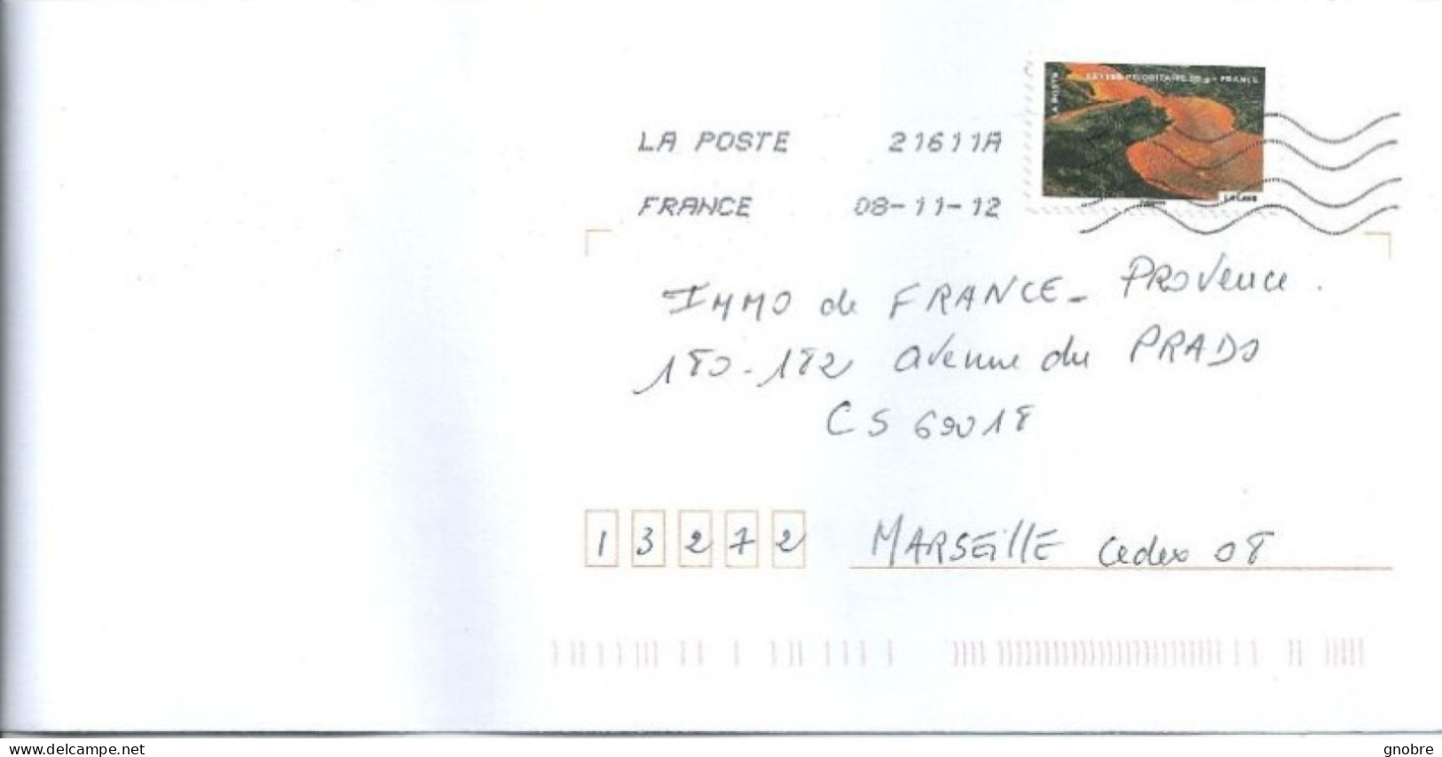 FRANCE 08 DIFFERENT COVERS CIRCULATED 2012 2013 - Storia Postale