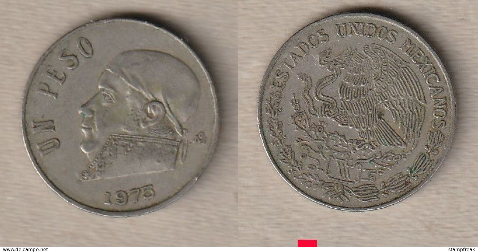 02492) Mexico, 1 Peso 1975 - Mexico