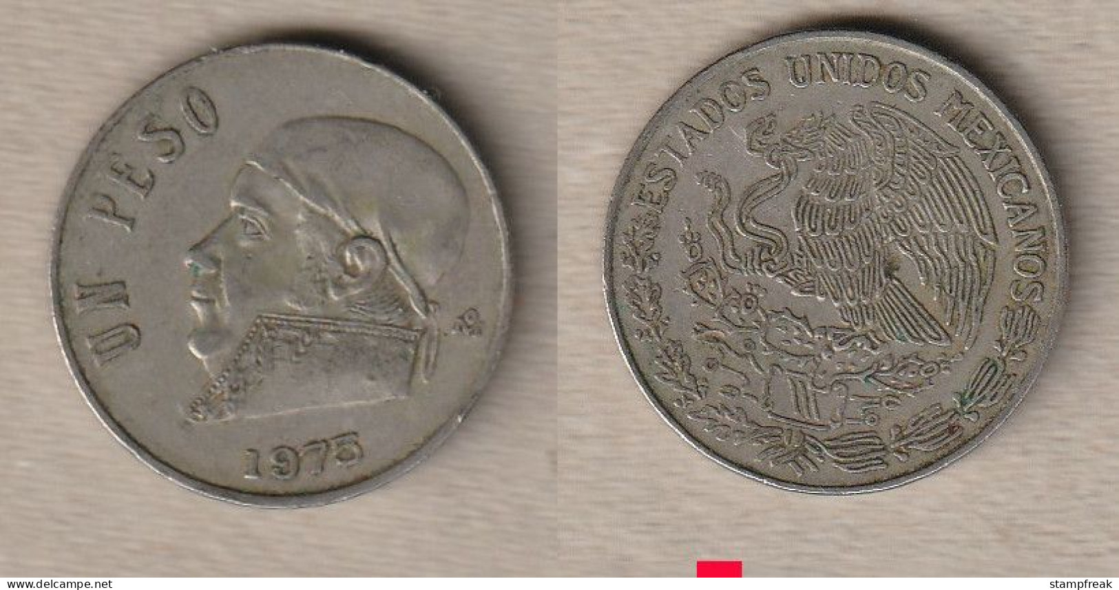 02492) Mexico, 1 Peso 1975 - México