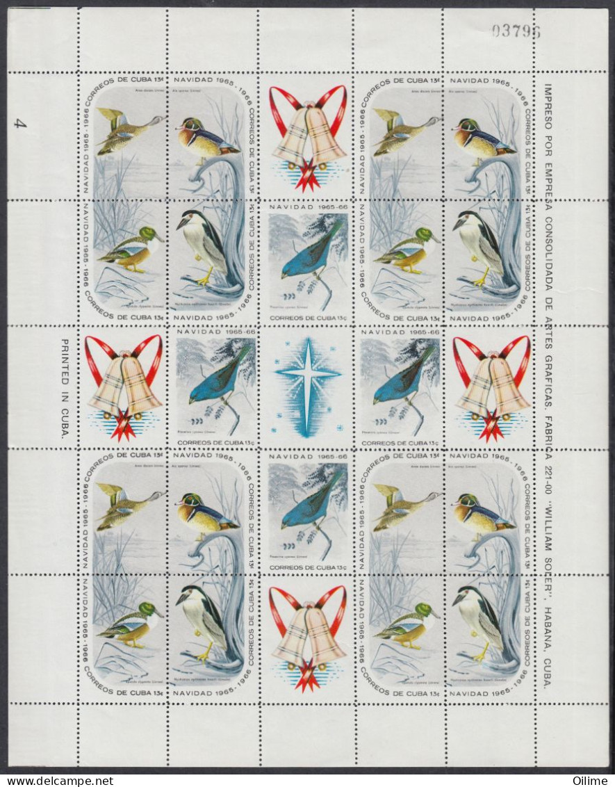 FORMATO ESPECIAL CUBA NAVIDADES 1965. EDIFIL 1256/70 MNH - Blocks & Kleinbögen