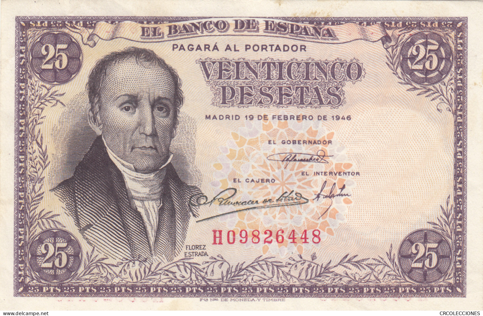 CRBS1119 BILLETE ESPAÑA 25 PESETAS 1946 MBC - Otros & Sin Clasificación