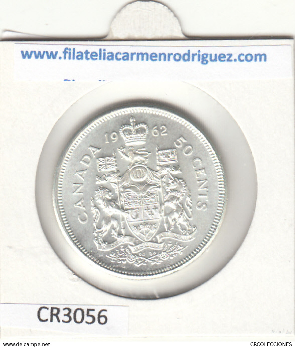 CR3056 MONEDA CANADÁ 50 CÉNTIMOS 1962 BC PLATA - Otros – Oceanía