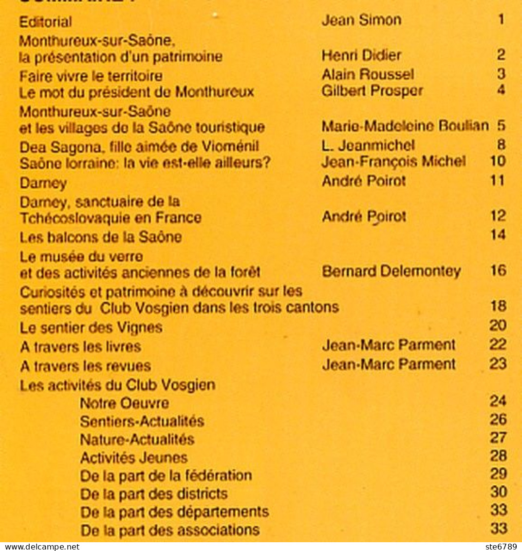 LES VOSGES Revue Club Vosgien 2005 N° 2 Monthureux Sur Saone , Darney , Vioménil , Hennezel Musée Verre - Lorraine - Vosges