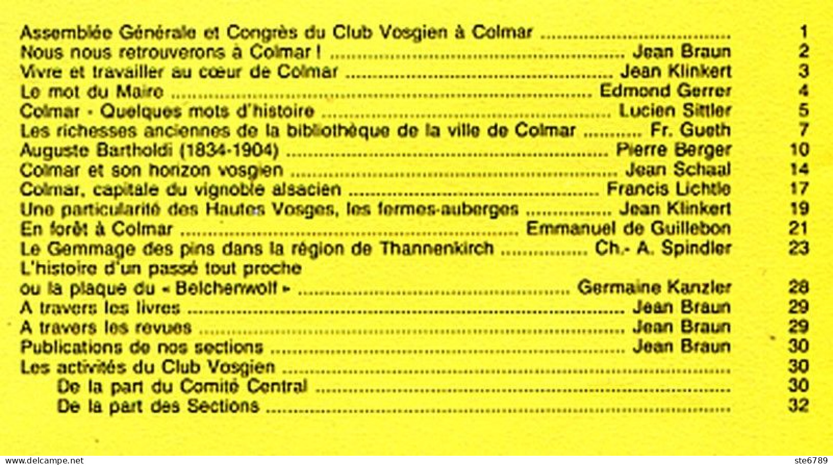 LES VOSGES Revue Club Vosgien 1985 N° 2 Colmar , Fermes Auberges Hautes Vosges , Thannenkirch - Lorraine - Vosges