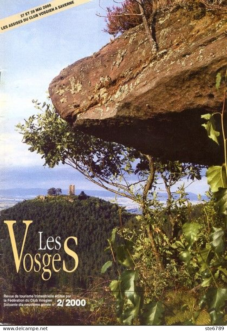 LES VOSGES Revue Club Vosgien 2000 N° 2 Saverne Histoire Culture Chateaux Roseraie , Donaueschingen - Lorraine - Vosges