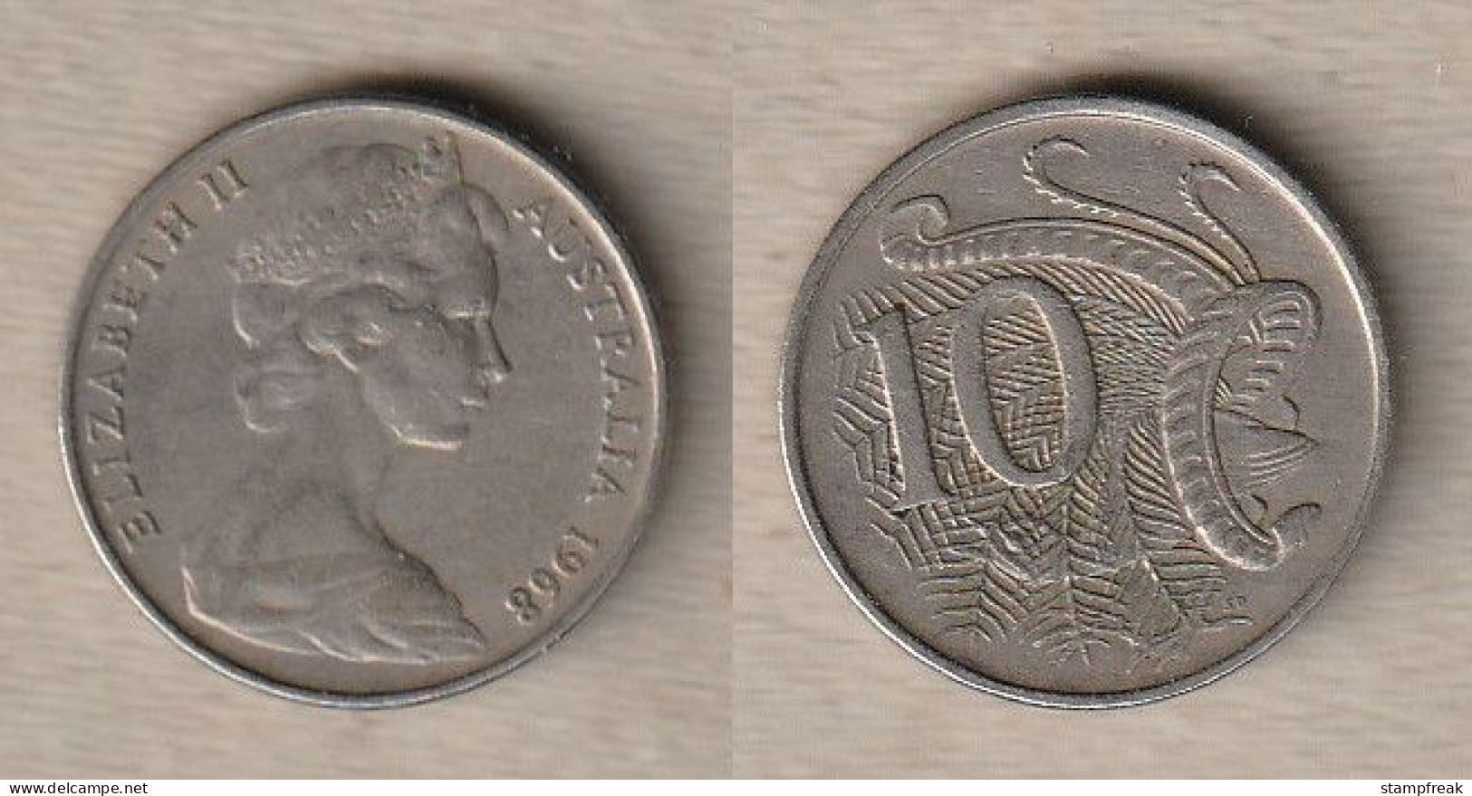 02488) Australien, 10 Cents 1968 - 10 Cents