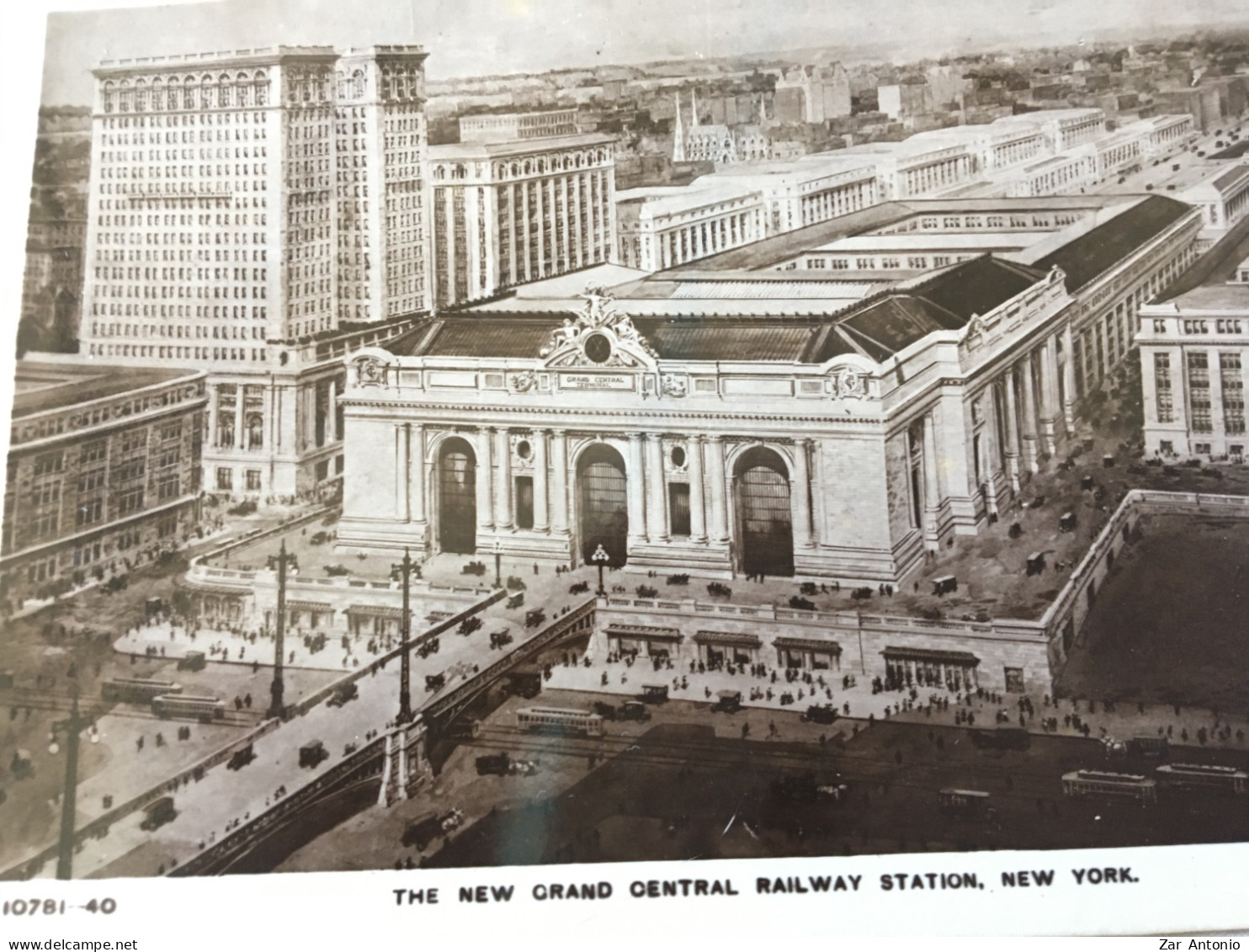 Real Foto Card-THE NEW GRAND CENTRAL RAILWAY STATION,NEW YORK. 1910 - Manhattan