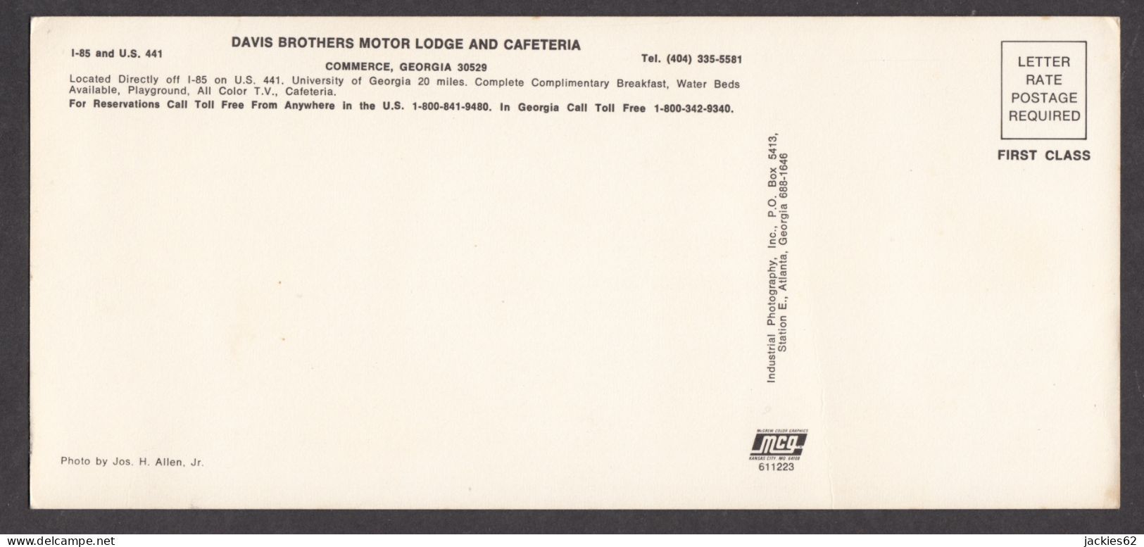 094711GF/ COMMERCE, Cafetarias & Motor Lodges *Davis Bros* - Autres & Non Classés