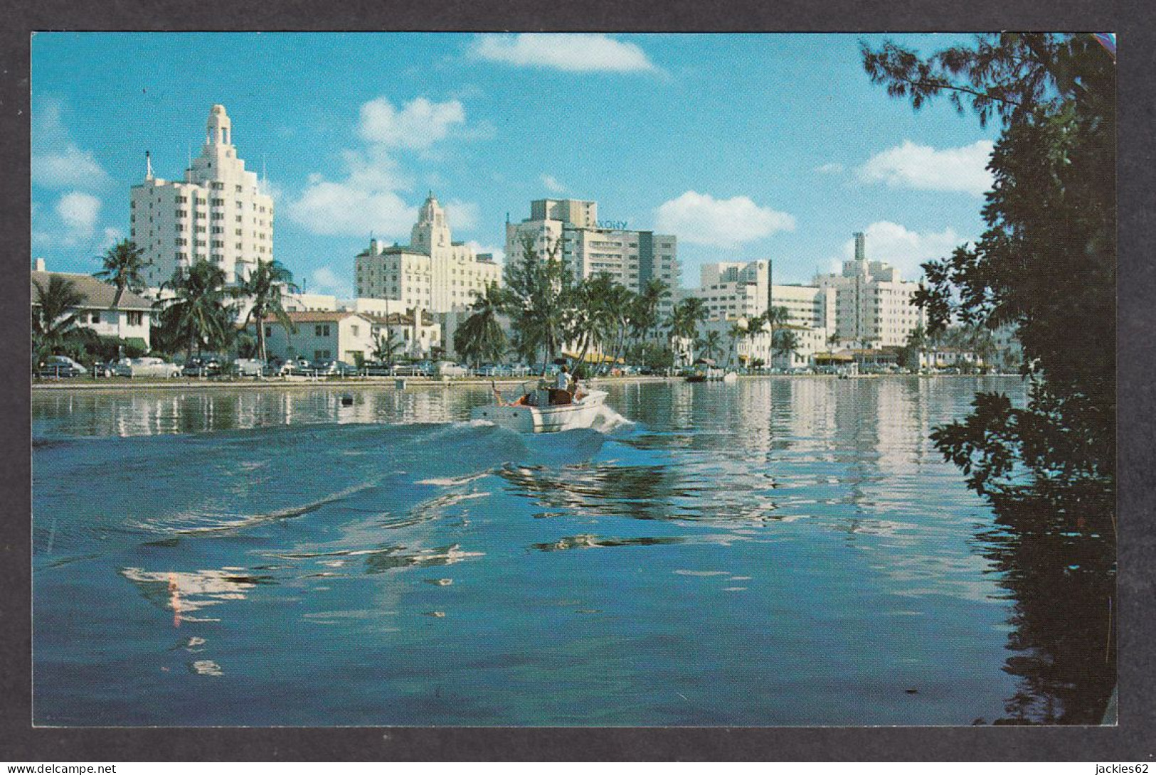 115006/ MIAMI BEACH, Hotel Row And Indian Creek - Miami Beach