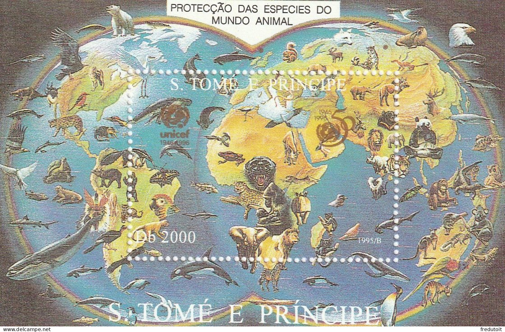 Sao Tome Et Principe - BLOC N°163B ** (1995) UNICEF - Sao Tome Et Principe