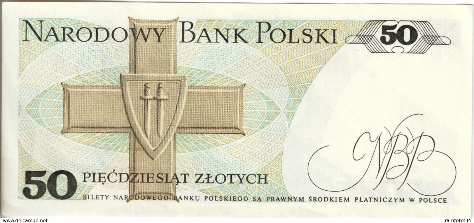POLOGNE - 50 Zlotych 1986 UNC - Polonia