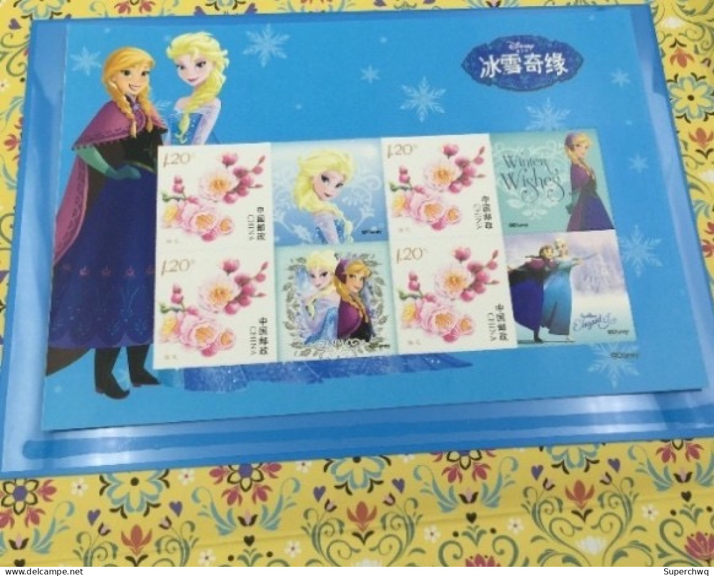 China Postcard,Shanghai Philatelic Corporation Releases Disney Ice And Snow Adventure Postcards - Cartes Postales