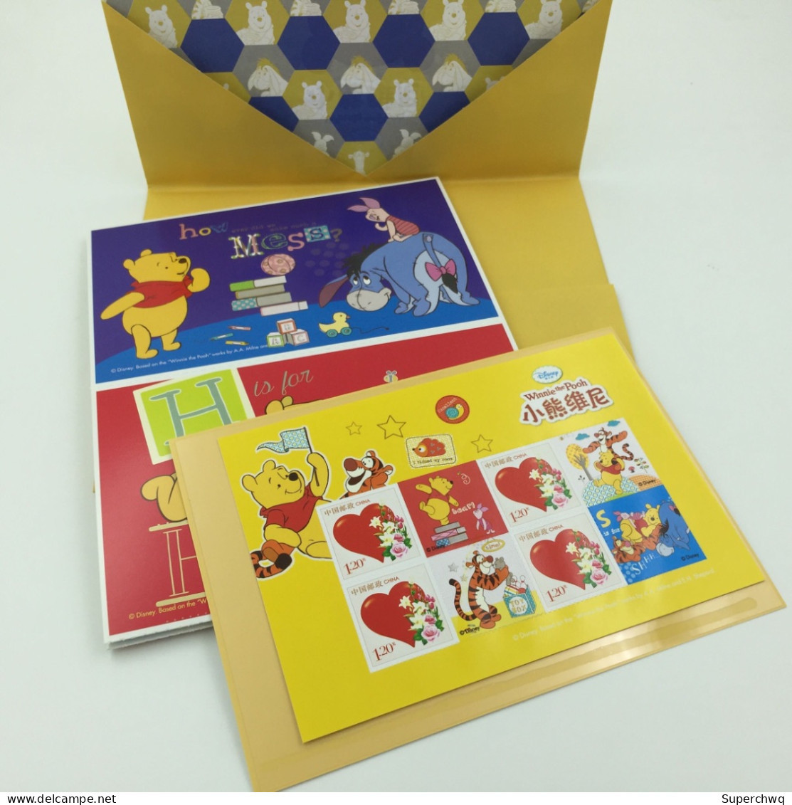 China Postcard,Shanghai Philatelic Corporation Releases Disney Winnie Bear Postcards, Excluding Booklets - Cartes Postales