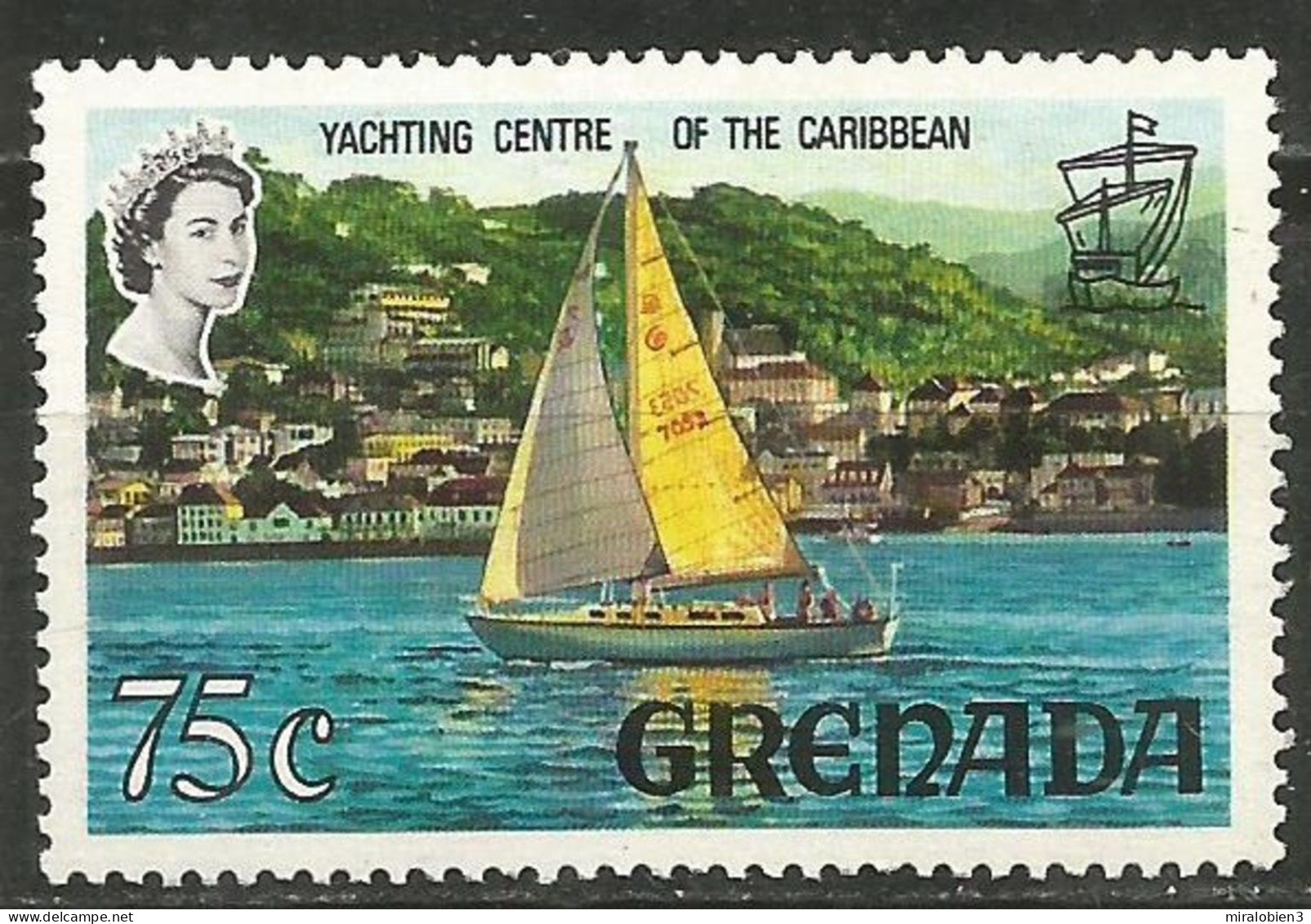 GRENADA YVERT NUM. 293A * NUEVO CON FIJASELLOS - Grenada (...-1974)