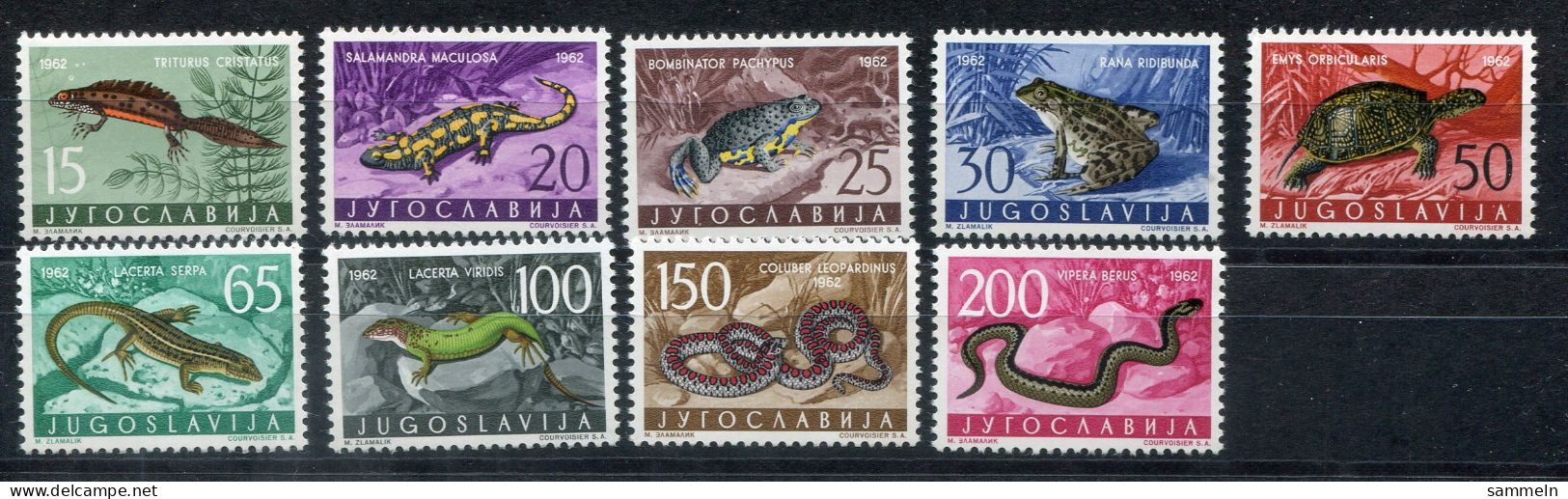 JUGOSLAWIEN 1007-1015 Mnh - Tiere, Animals, Animaux - YUGOSLAVIA / YOUGOSLAVIE - Unused Stamps