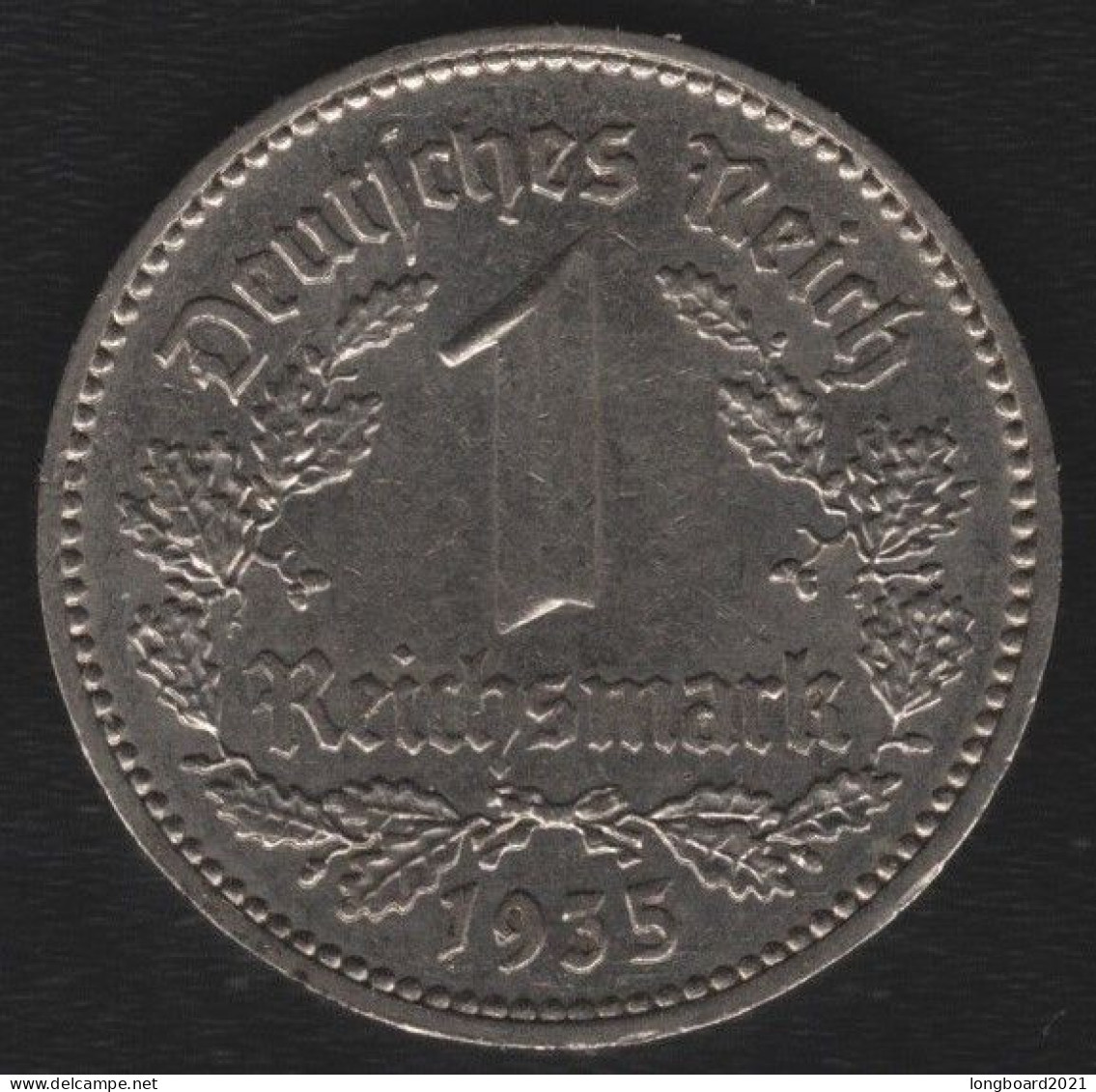 DEUTSCHES REICH - 1 REICHSMARK 1935A - 1 Marco & 1 Reichsmark