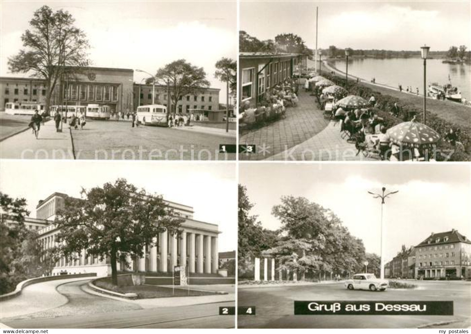 73032710 Dessau-Rosslau Hauptbahnhof Landestheater HO Gaststaette Kornhaus Siebe - Dessau