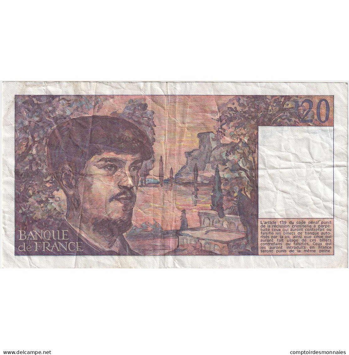 France, 20 Francs, Debussy, 1980, T.001, TTB, Fayette:66.1, KM:151a - 20 F 1980-1997 ''Debussy''