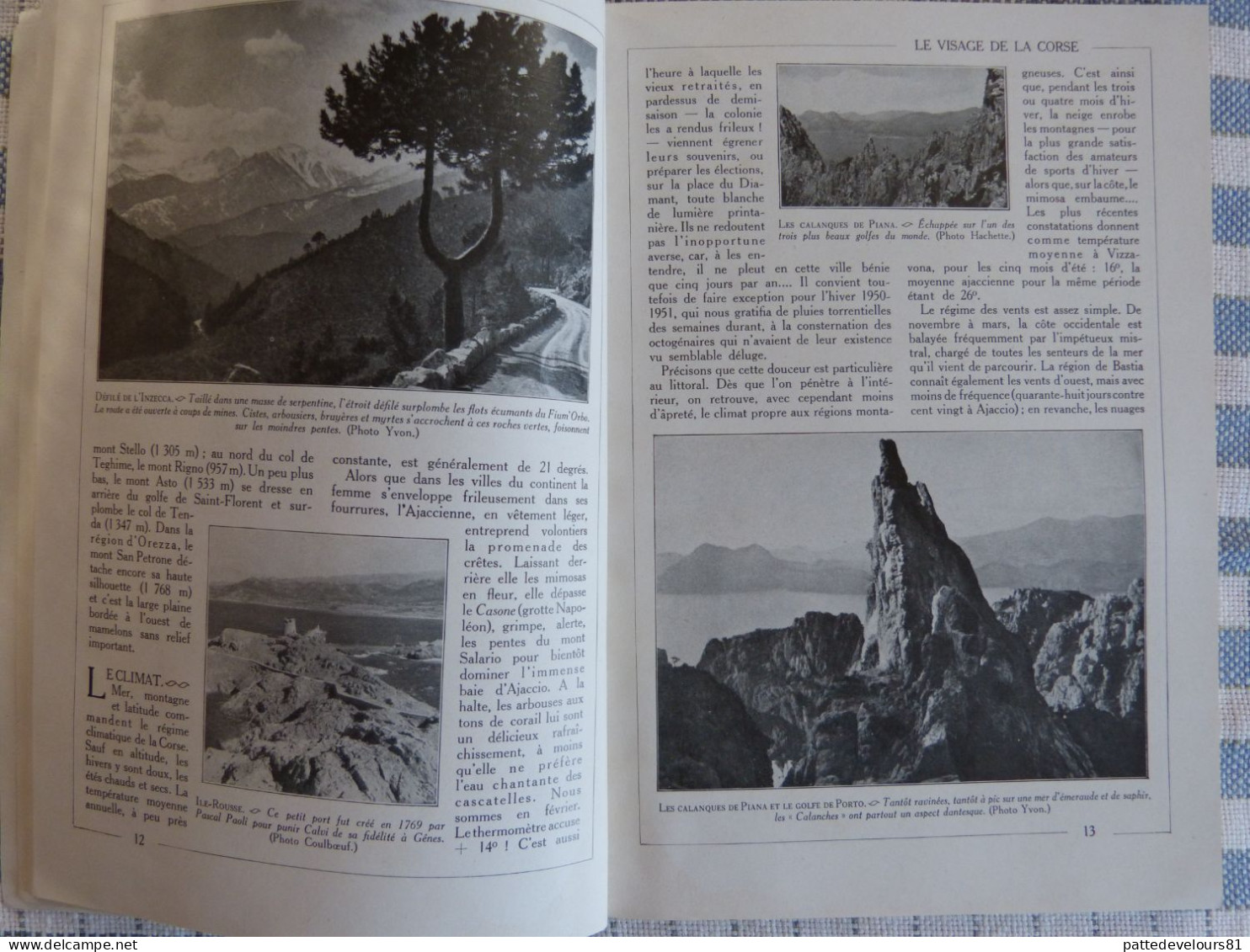 Revue LA CORSE CORSICA 1953 Visage De L'Ile Histoire Moeurs Et Coutumes Vie économique - Encyclopédies