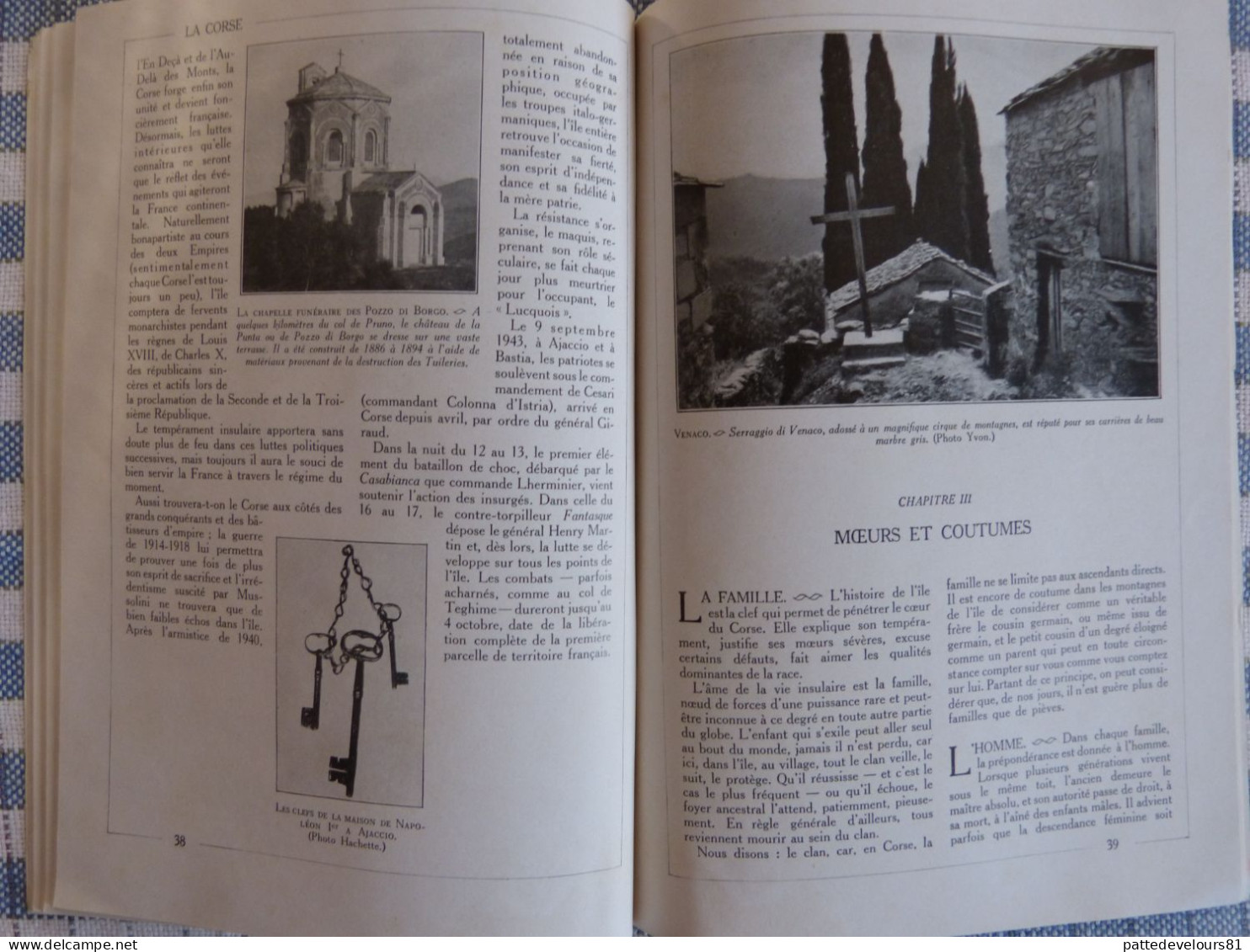 Revue LA CORSE CORSICA 1953 Visage De L'Ile Histoire Moeurs Et Coutumes Vie économique - Enciclopedias