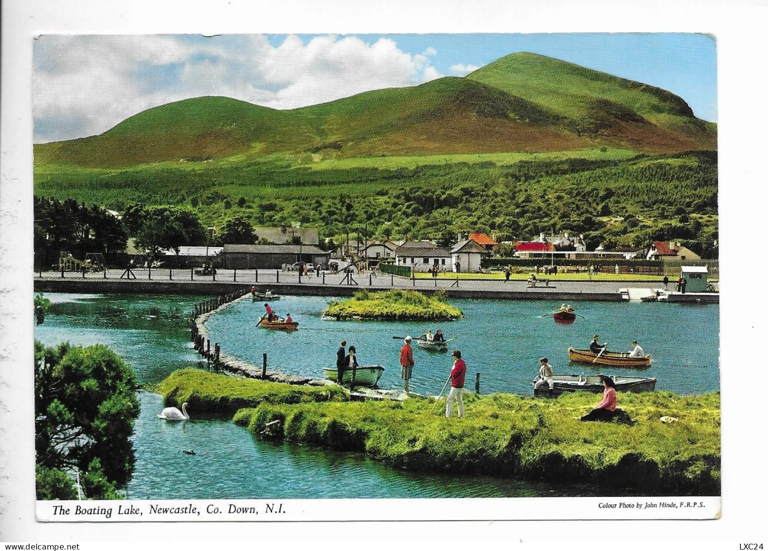 THE BOATING LAKE. NEWCASTLE. CO. DOWN. - Down