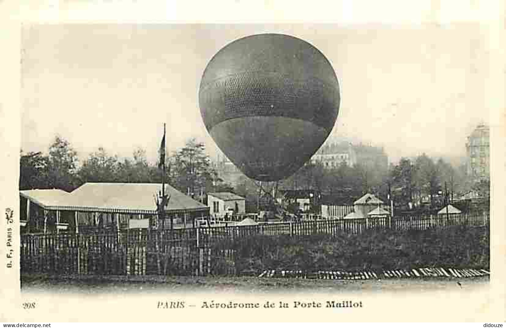 75 - Paris - Aérodrome De La Porte Maillot - Animée - Montgolfière - Précurseur - CPA - Voir Scans Recto-Verso - Aeroporto