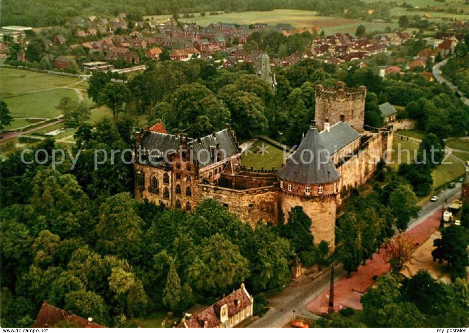 73031946 Bentheim Bad Fliegeraufnahme Schloss Achterberg - Bad Bentheim