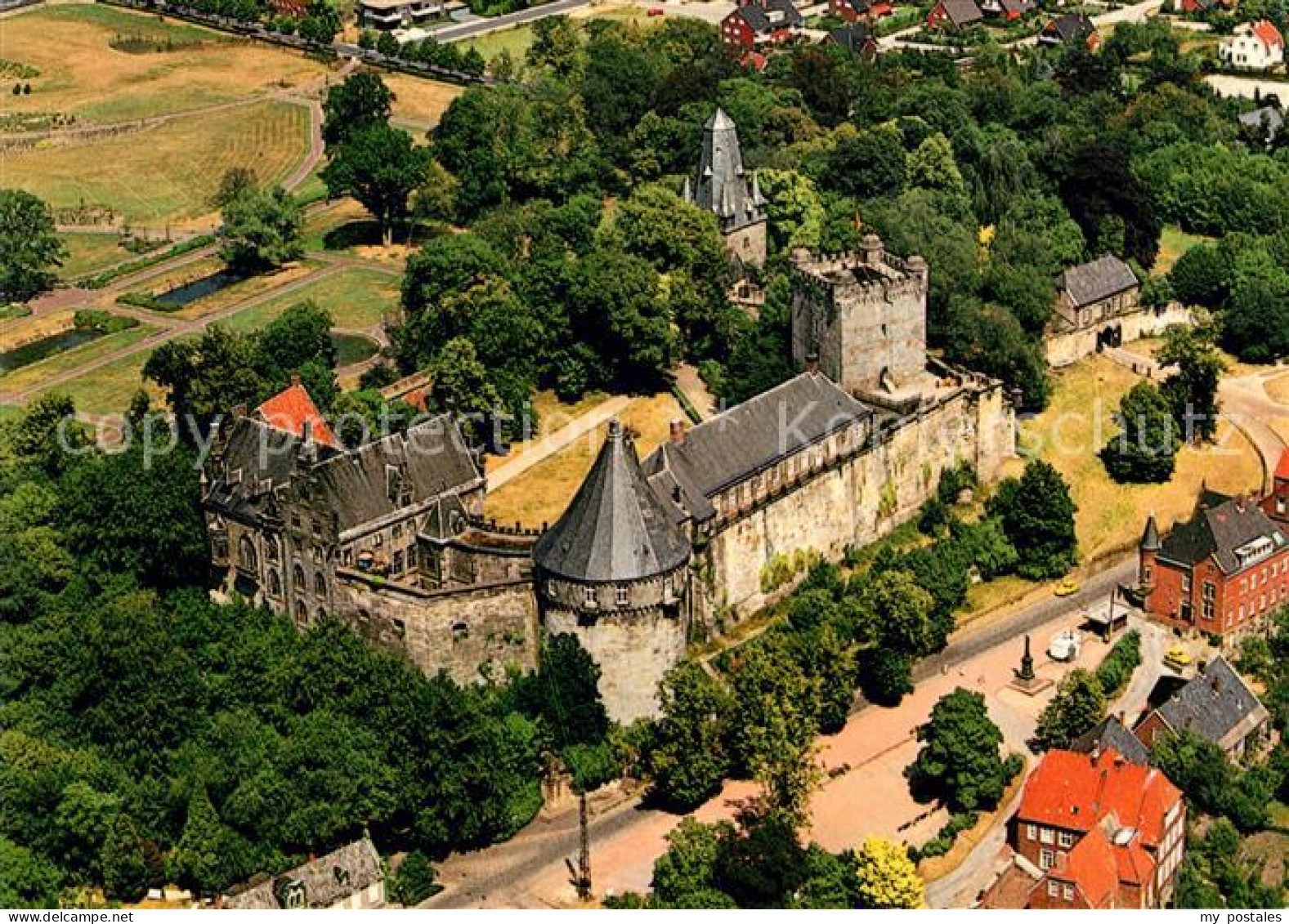 73031326 Bad Bentheim Fliegeraufnahme Schloss Bad Bentheim - Bad Bentheim