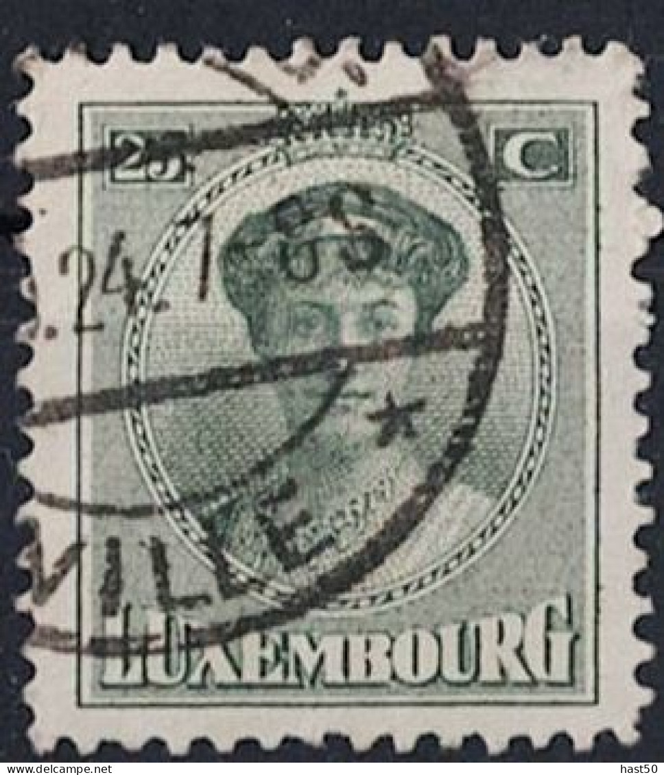 Luxemburg - Großherzogin Charlotte (frontal) (MiNr: 128) 1921 - Gest Used Obl - 1921-27 Charlotte Front Side