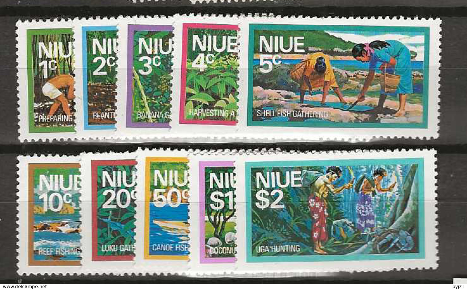 1976 MNH Niue Mi 156-65 - Niue