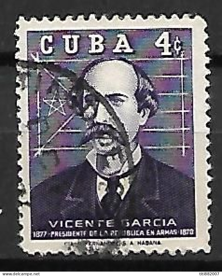 C U B A     -    Président   Vicente  GARCIA        -    Oblitéré - Used Stamps