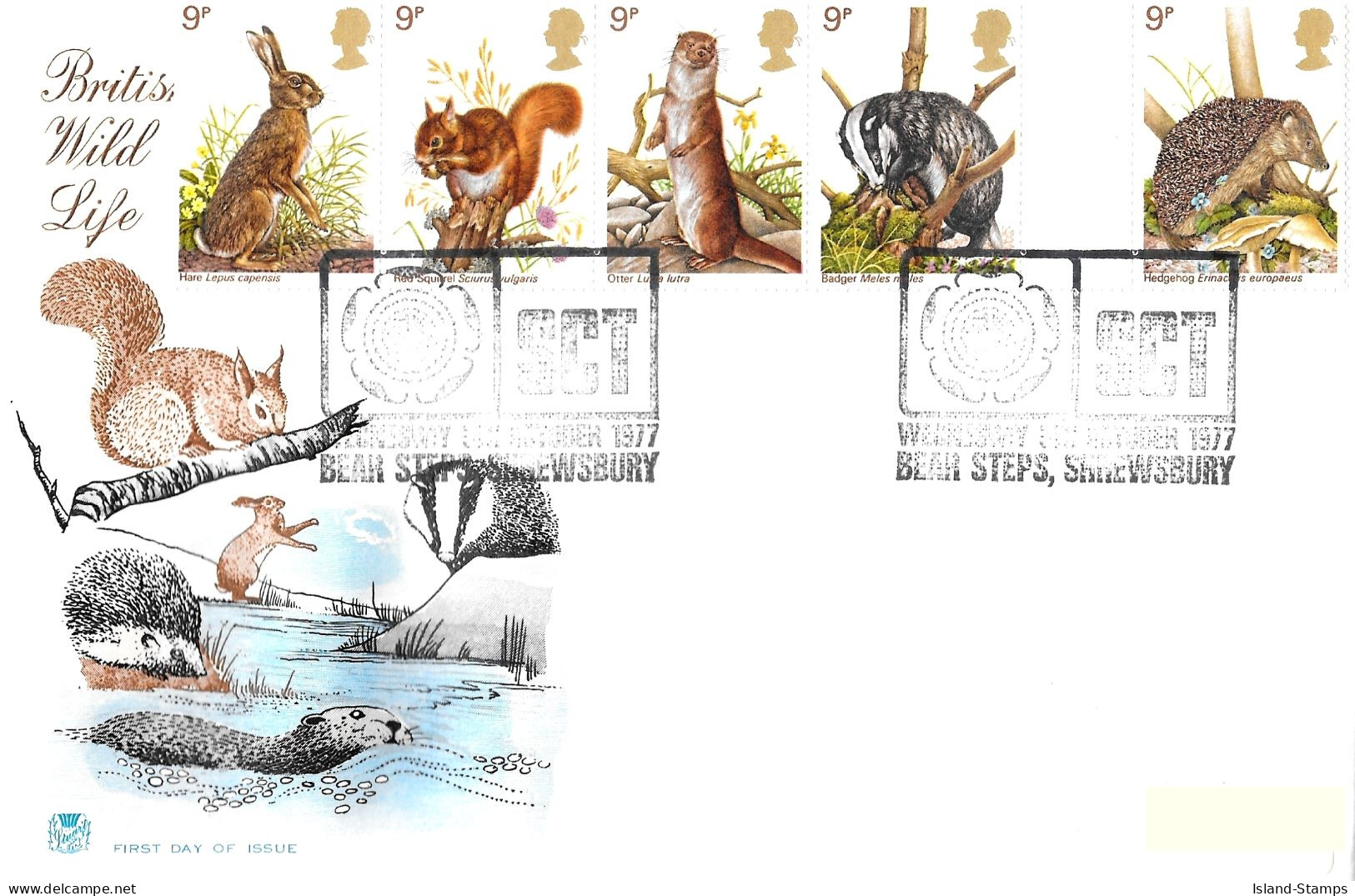 1977 Wildlife Addressed FDC Tt - 1971-80 Ediciones Decimal