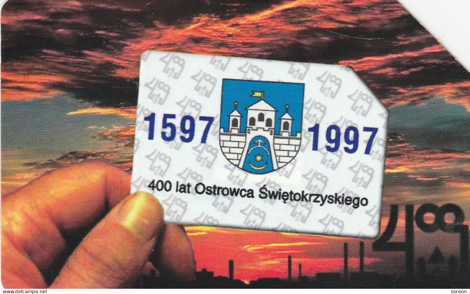 Poland, 0390, 400 Years Of Ostrowiec Swietokrzyski. 2 Scans - Polen