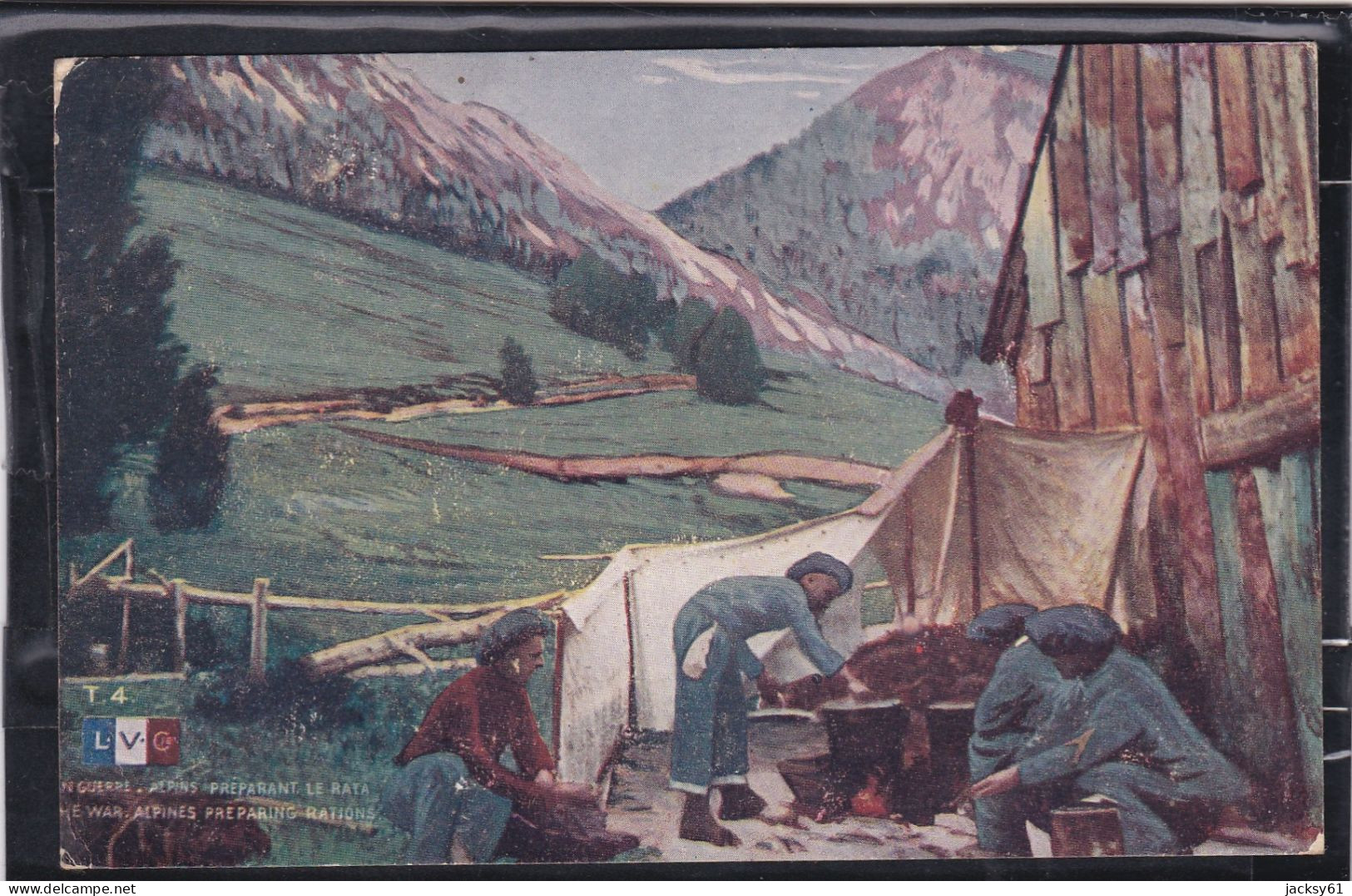 73 - Guerre - Alpins Préparant Le Rata - Rhône-Alpes