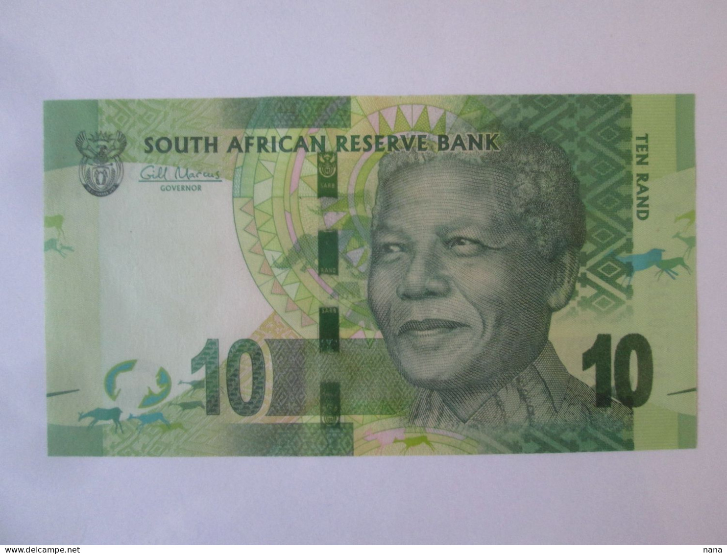 South Africa 10 Rand 2013 UNC Banknote Governor/sign.Gill Marcus See Pictures - South Africa