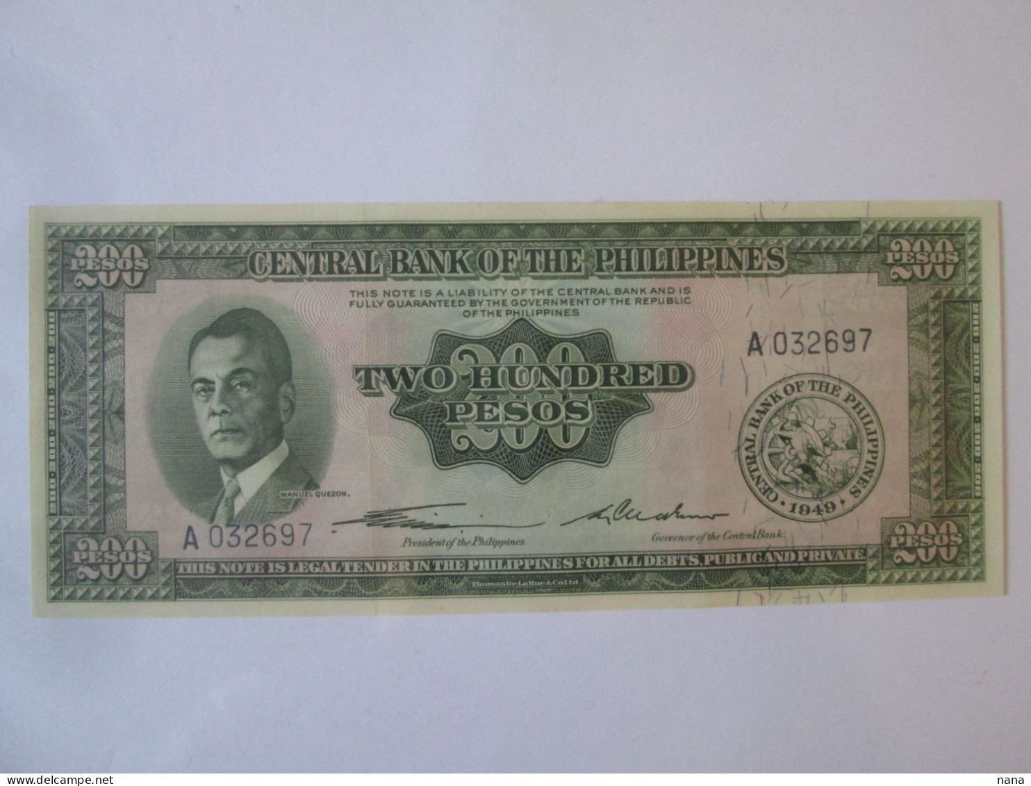 Philippines 200 Pesos 1949 UNC Banknote,see Pictures - Philippinen