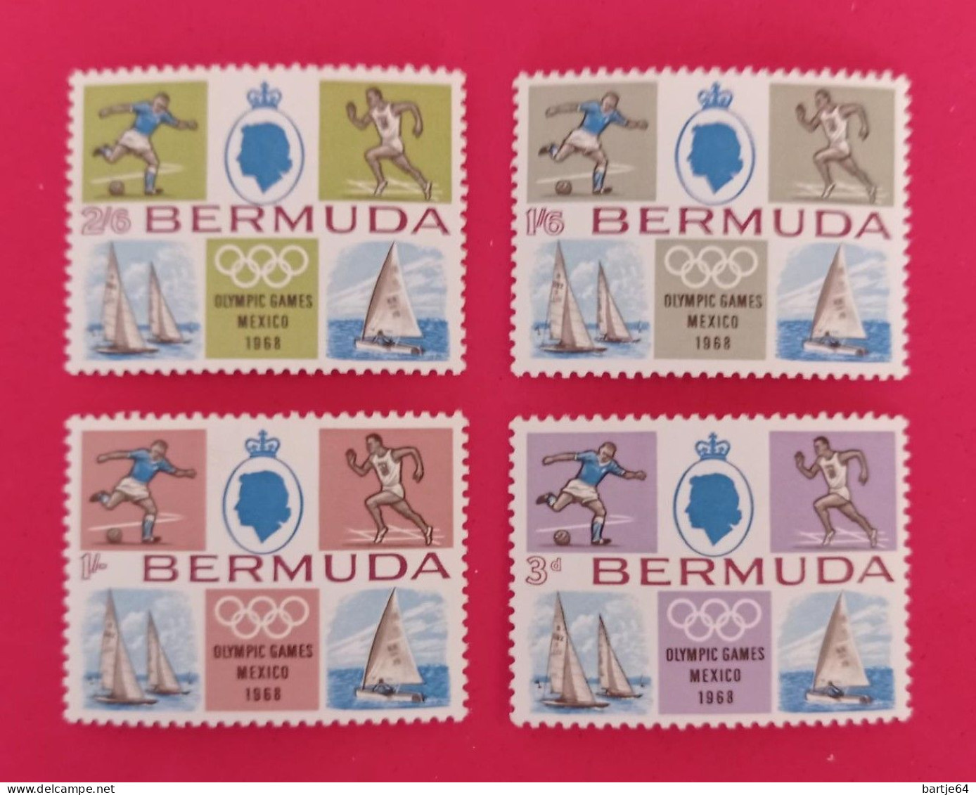 1968 Bermudas - Serie MNH - Estate 1968: Messico