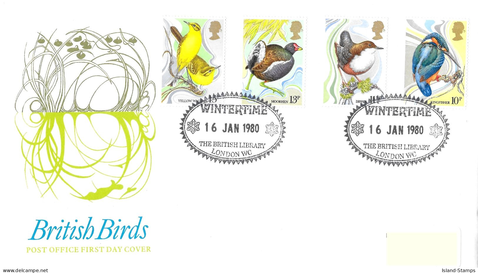 1980 Birds Addressed FDC Tt - 1971-1980 Dezimalausgaben