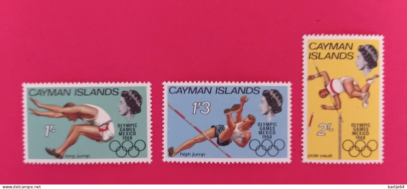 1968 Cayman Islands - Serie MNH - Verano 1968: México
